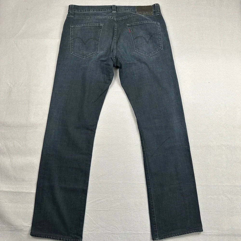 Levis Capital E Hesher Regular Straight Jeans Mens 34x32 Dark Wash Made in USA